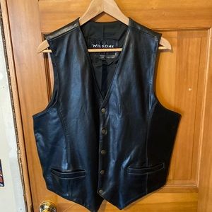 Wilson’s Black Leather Vest